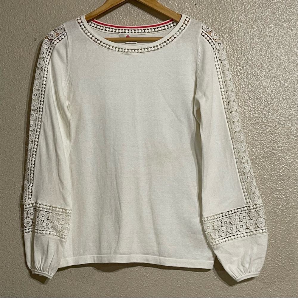 Boden Cream Lace Detail Women's‎ Blouse View 2